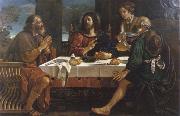 unknow artist Christ in Emmaus oil on canvas